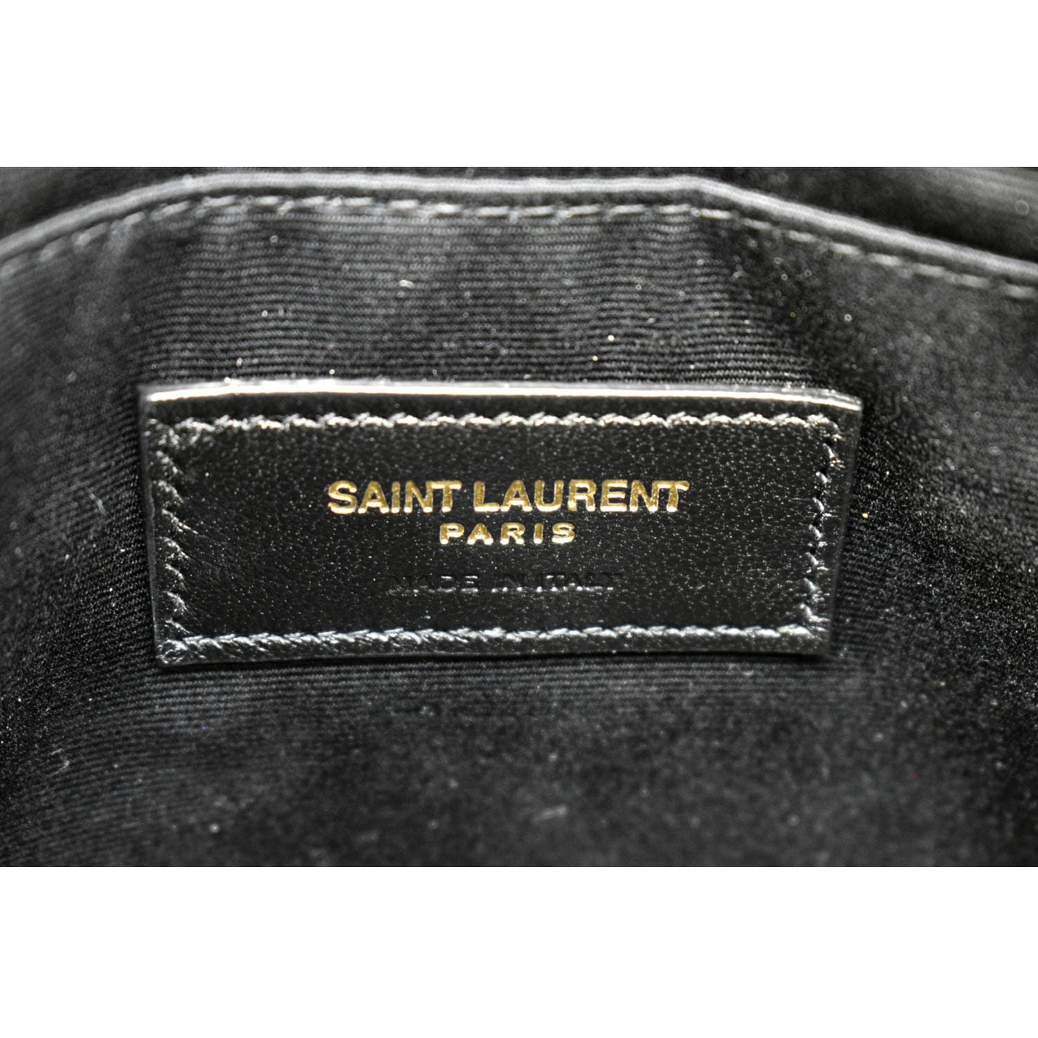 SAINT LAURENT MD QUILTED LEATHER POUCH - E-SEVEN STORE