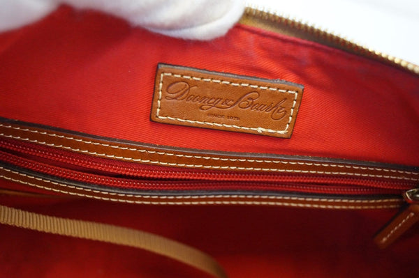 Dooney and Bourke Handbags - Leather Blue Shoulder Bag - inside view