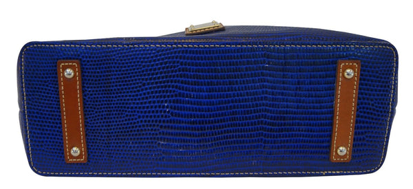 Dooney and Bourke Handbags - Leather Blue Shoulder Bag - back view