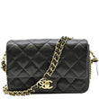 Chanel Mini Flap Grained Calfskin Leather Shoulder Bag - Front