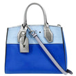 LOUIS VUITTON City Steamer Leather Shoulder Tri Color Bag Blue