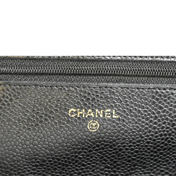 Chanel Boy Woc Caviar Leather Wallet Clutch Bag - Stamp