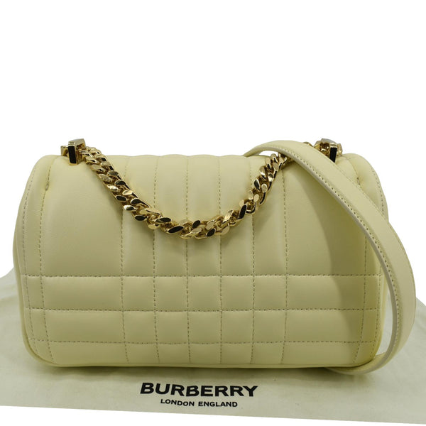 BURBERRY Lola Medium Quilted  Leather Shoulder Bag Cool Lemon