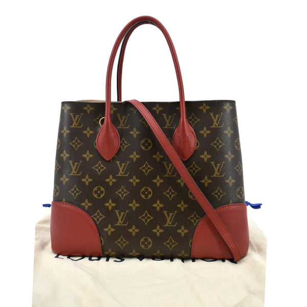 LOUIS VUITTON Flandrin Monogram Canvas Tote Shoulder Bag Cerise Cherry