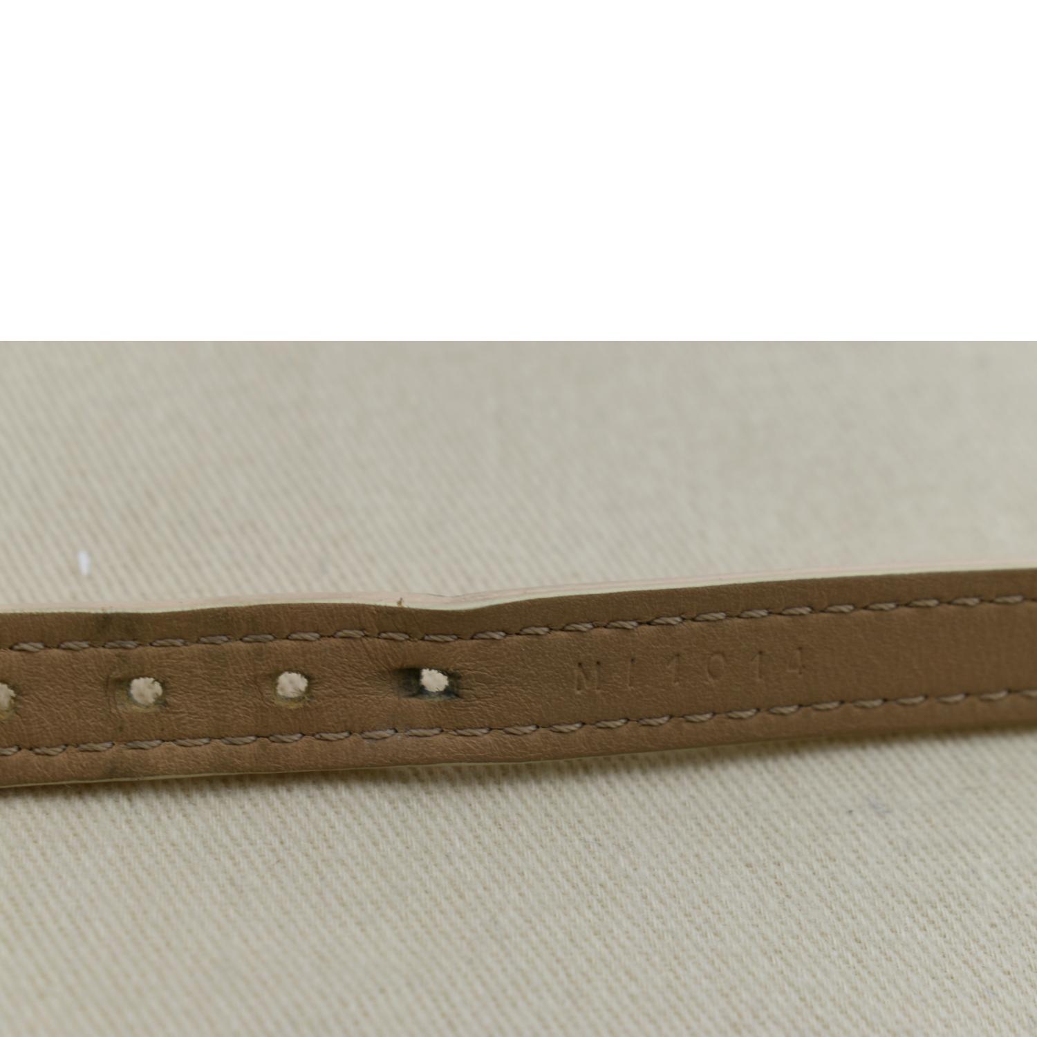 Leather bracelet Louis Vuitton Khaki in Leather - 24120202