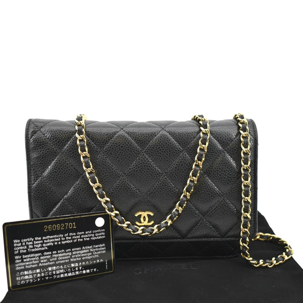 Chanel Boy Woc Caviar Leather Wallet Clutch Bag - Product