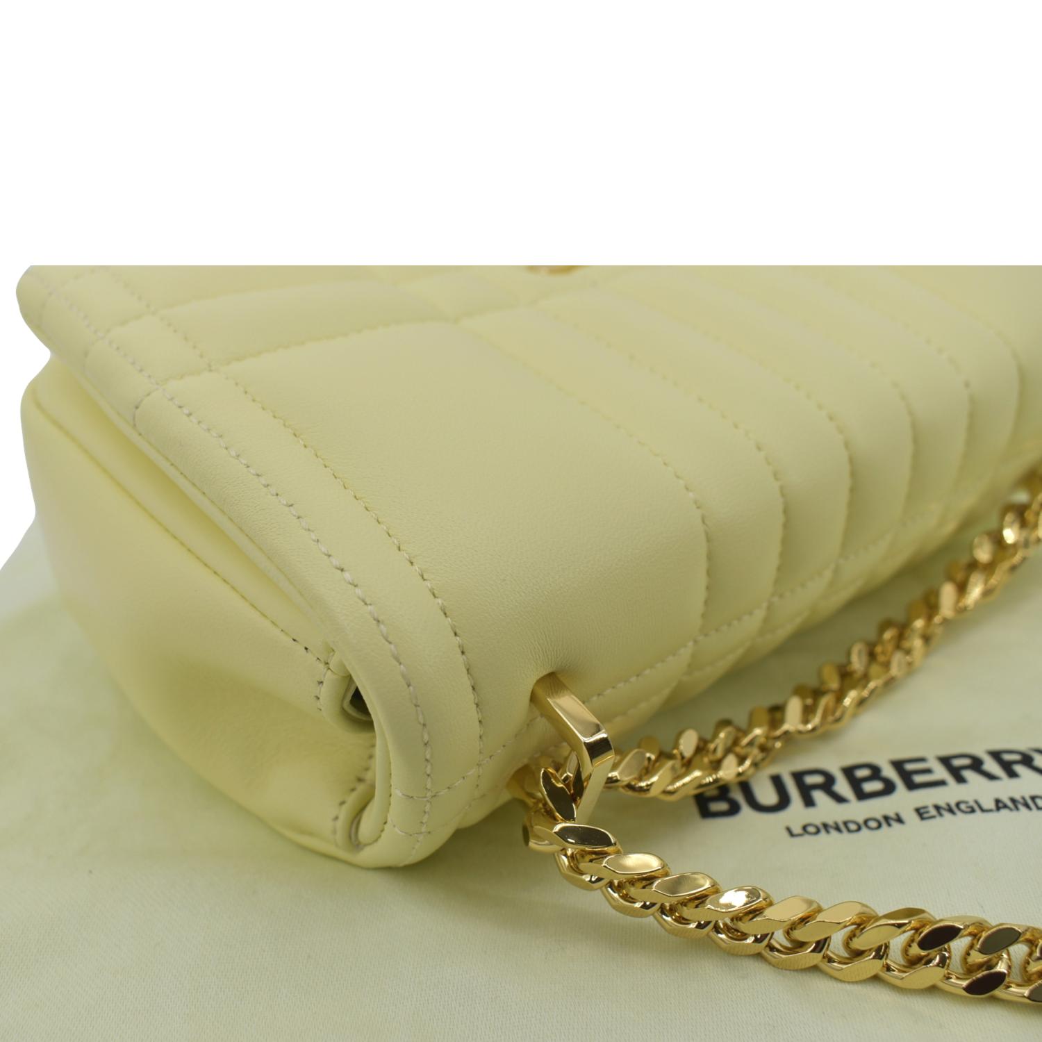 Burberry Lola Quilted Leather Medium Bag - Neutrals