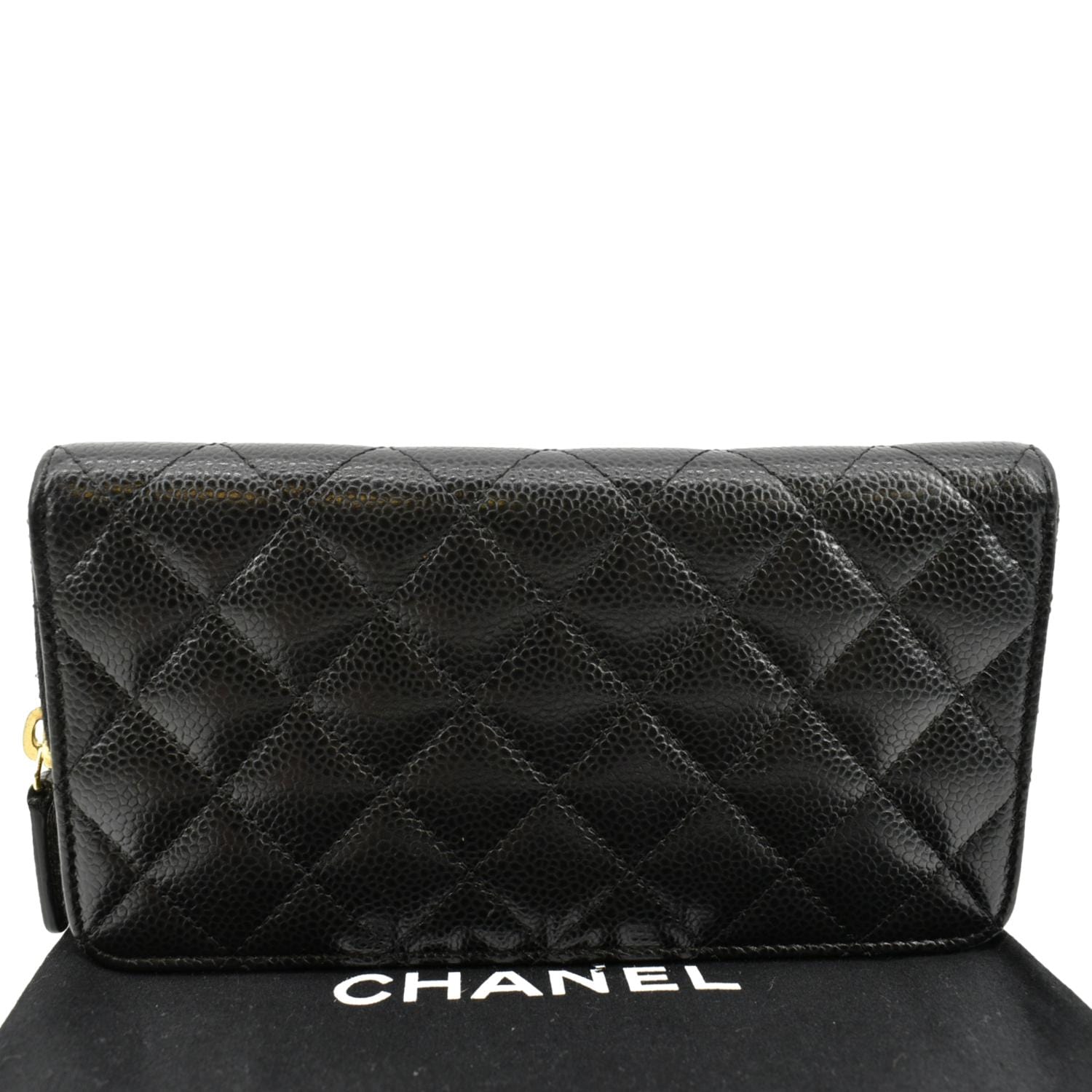 chanel black flap wallet new