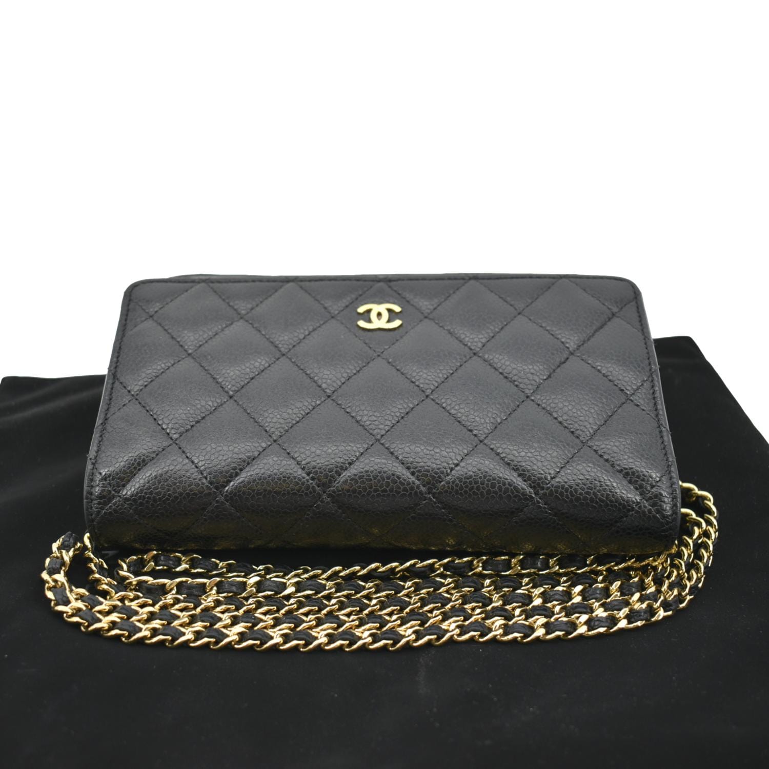 Chanel Boy Woc Caviar Leather Wallet Clutch Bag