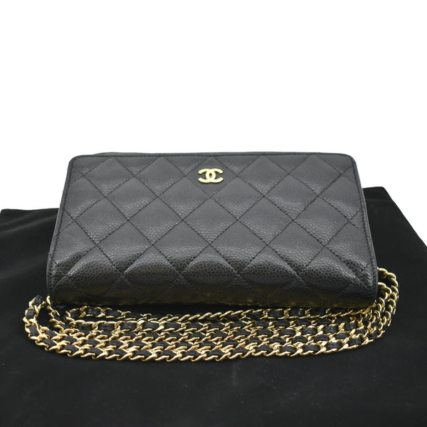 Chanel Boy Woc Caviar Leather Wallet Clutch Bag - Top