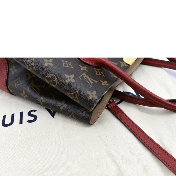 LOUIS VUITTON Flandrin Monogram Canvas Tote Shoulder Bag Cerise Cherry