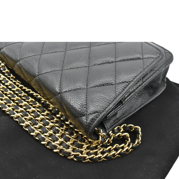 Chanel Boy Woc Caviar Leather Wallet Clutch Bag - Top Left