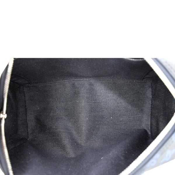 LOUIS VUITTON City Keepall Monogram Leather Travel Bag Blue