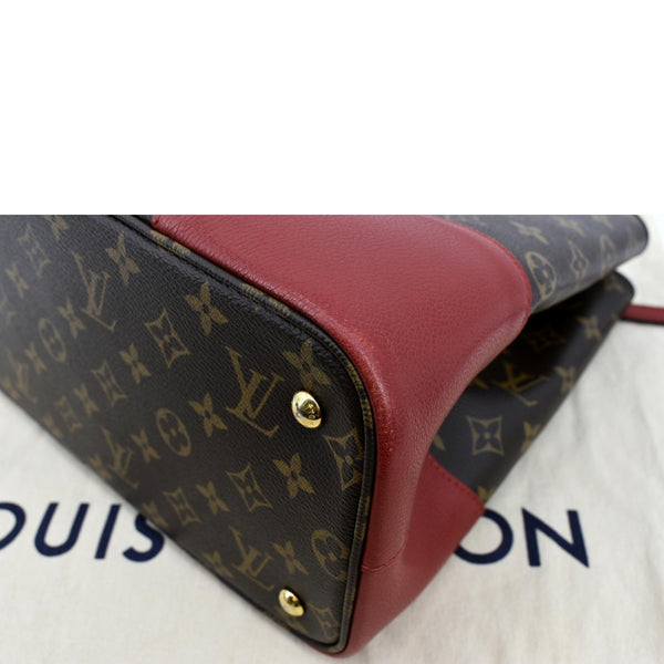 LOUIS VUITTON Flandrin Monogram Canvas Tote Shoulder Bag Cerise Cherry