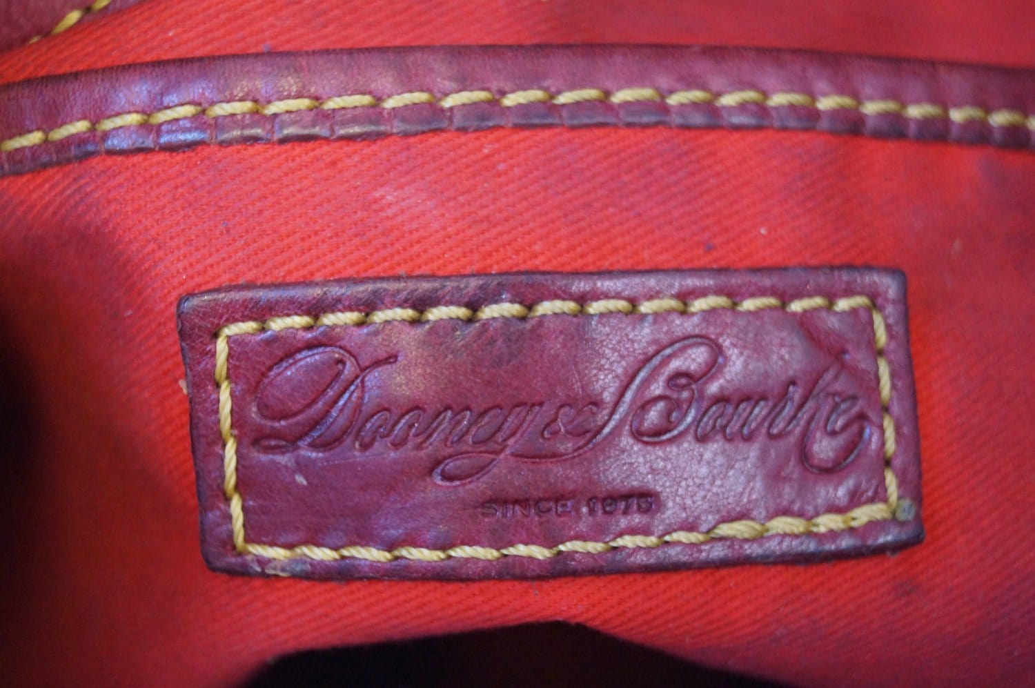 Dooney & Bourke Nile Brick Red Croc Embossed Leather Hobo Shoulder