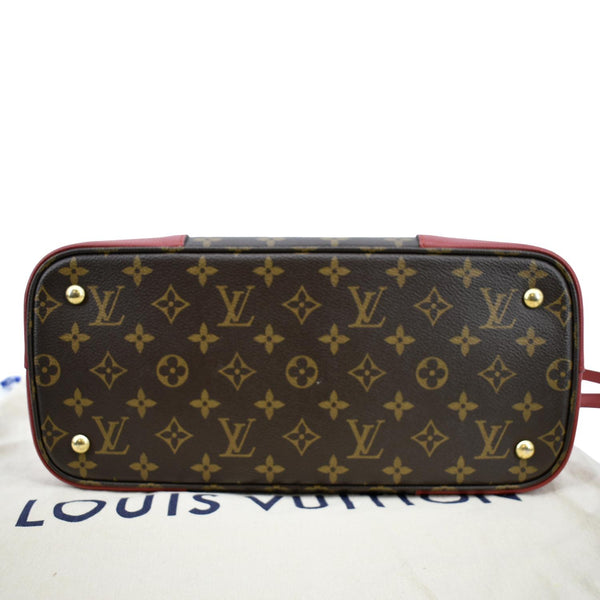 LOUIS VUITTON Flandrin Monogram Canvas Tote Shoulder Bag Cerise Cherry
