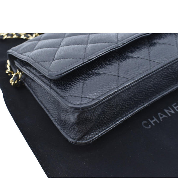 Chanel Boy Woc Caviar Leather Wallet Clutch Bag - Bottom Left