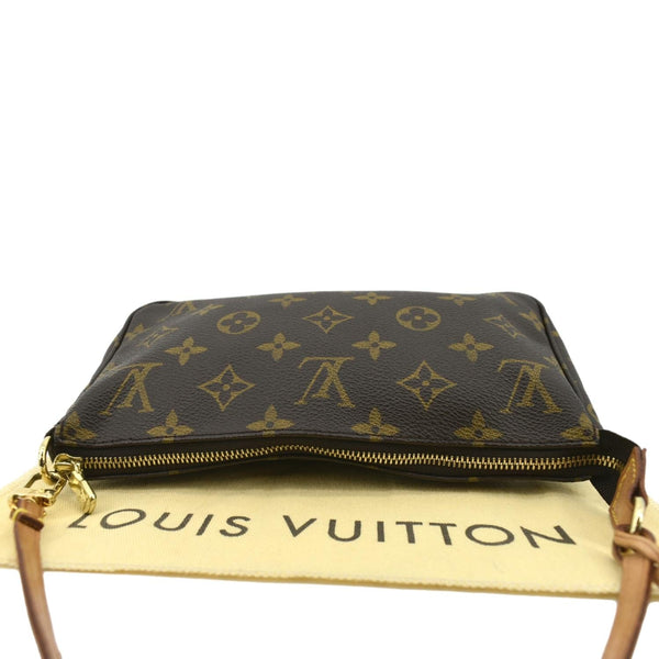 LOUIS VUITTON Pochette Accessoires Monogram Canvas Pouch Bag Brown