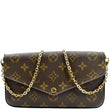 Louis Vuitton Felicie Monogram Canvas Crossbody Bag - Front