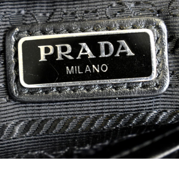 Prada Brushed Leather Shoulder Bag in White Color - Stamp