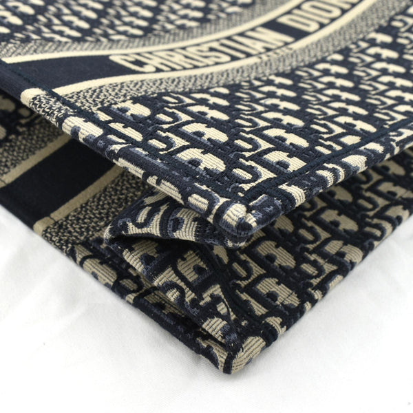 Christian Dior Book Medium Oblique Embroidery Tote Bag - Bottom Left