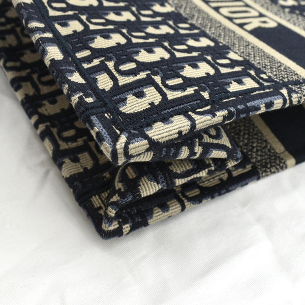 Christian Dior Book Medium Oblique Embroidery Tote Bag - Bottom Right