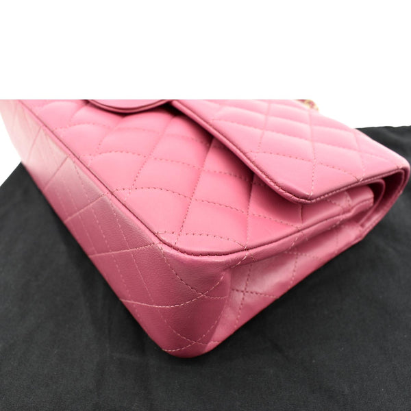 Chanel Classic Medium Double Flap Leather Shoulder Bag - Left Side