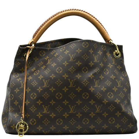 LOUIS VUITTON  Artsy MM Monogram Canvas Hobo Bag Brown