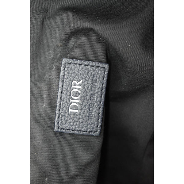 CHRISTIAN DIOR Saddle Oblique Jacquard Crossbody Bag Black