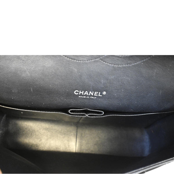 Chanel Classic Maxi Double Flap Leather Shoulder Bag - Inside Section