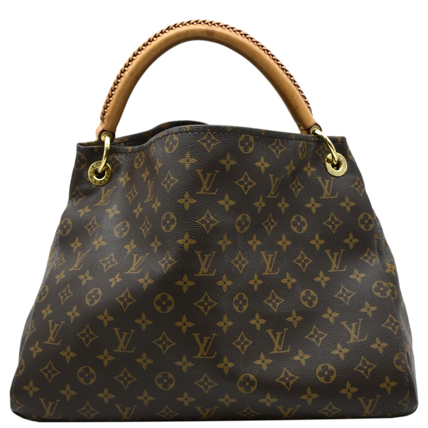Artsy leather handbag Louis Vuitton Brown in Leather - 37706881
