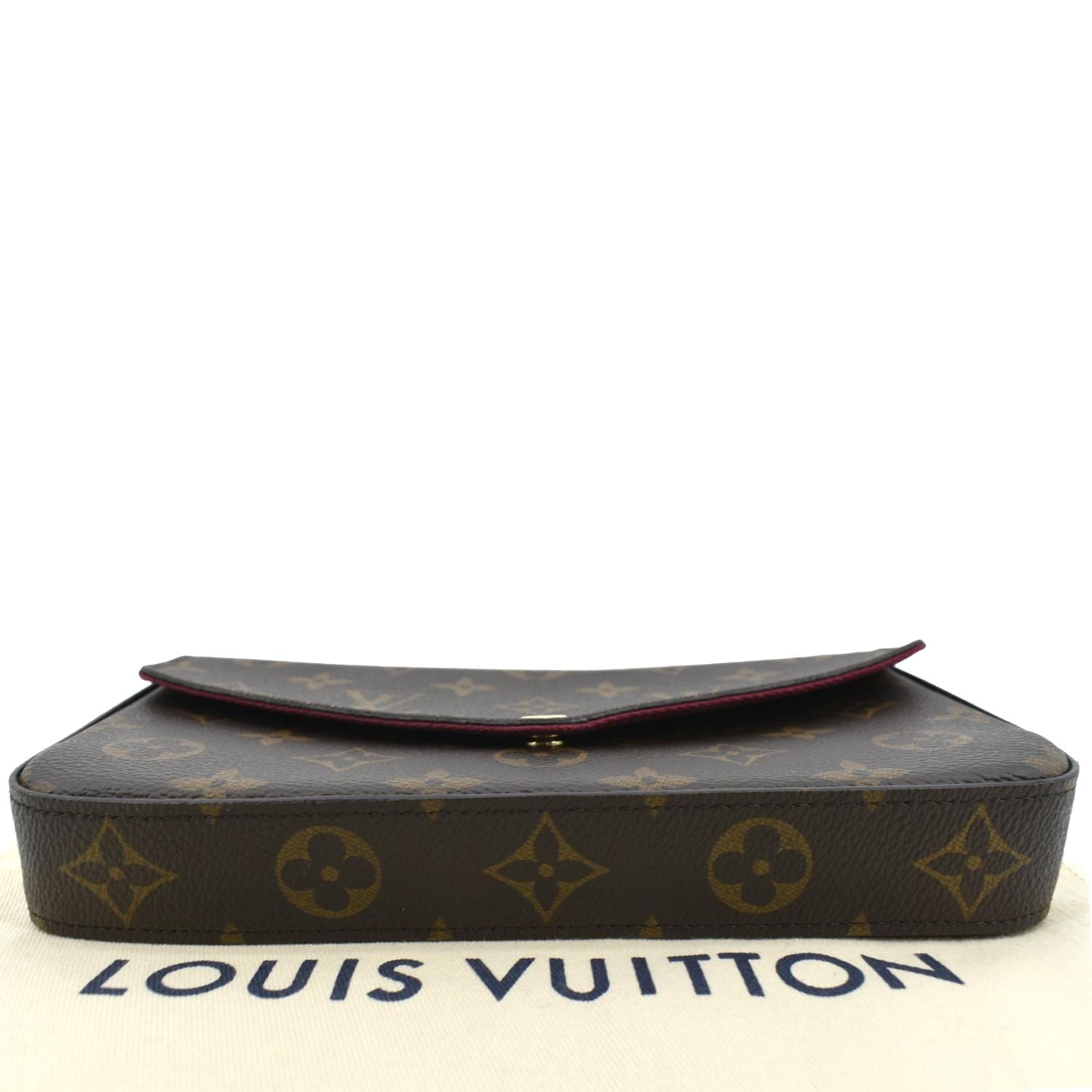 Louis Vuitton Pochette Felicie Monogram Fuchsia Lining in Canvas