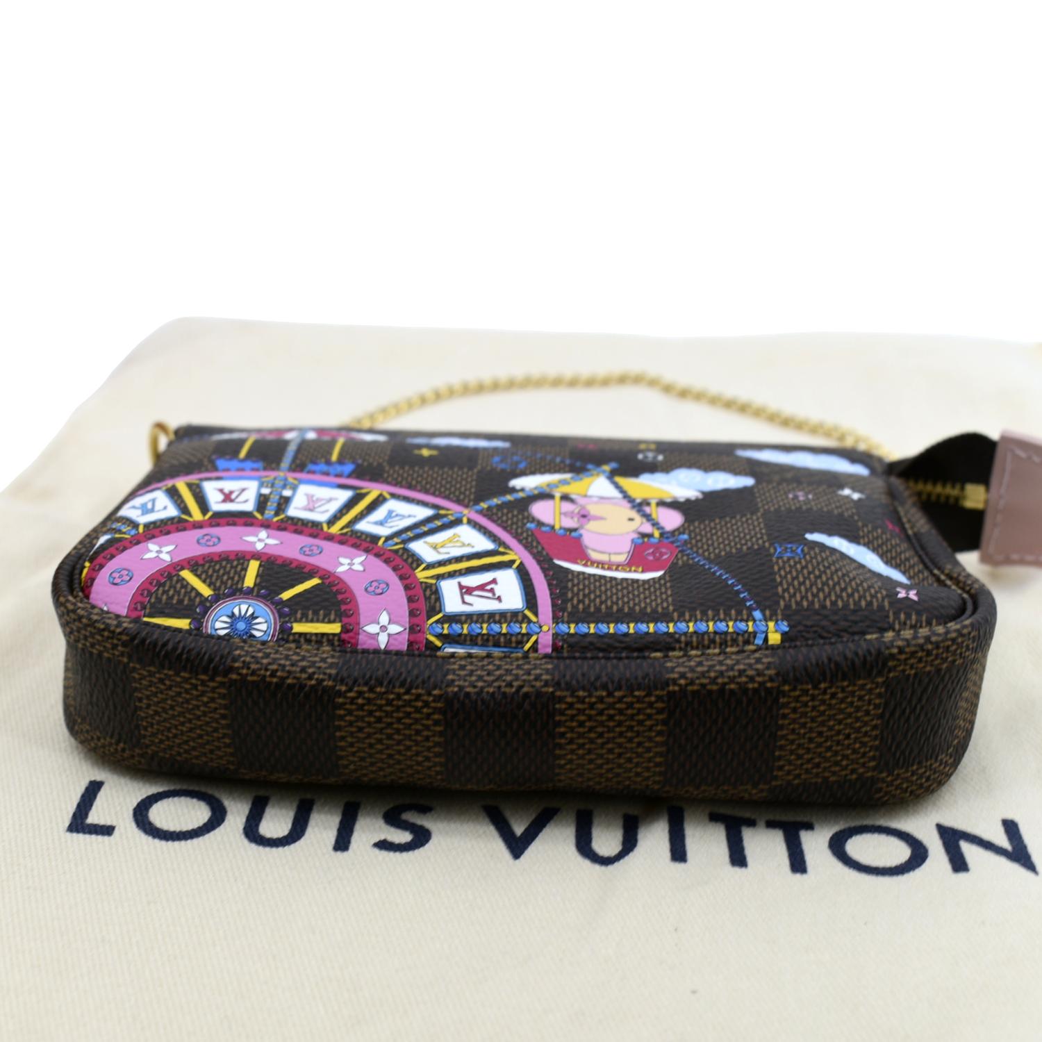Louis Vuitton Limited Edition Damier Ebene Animation Mini Pochette (SH –  LuxeDH