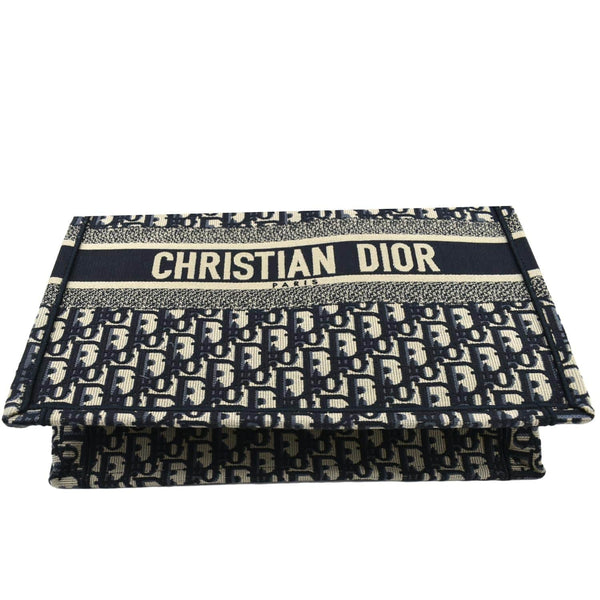 Christian Dior Book Medium Oblique Embroidery Tote Bag - Bag