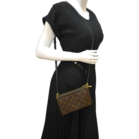 Louis Vuitton Double Zip Pochette Reverse Giant Bag - Full View