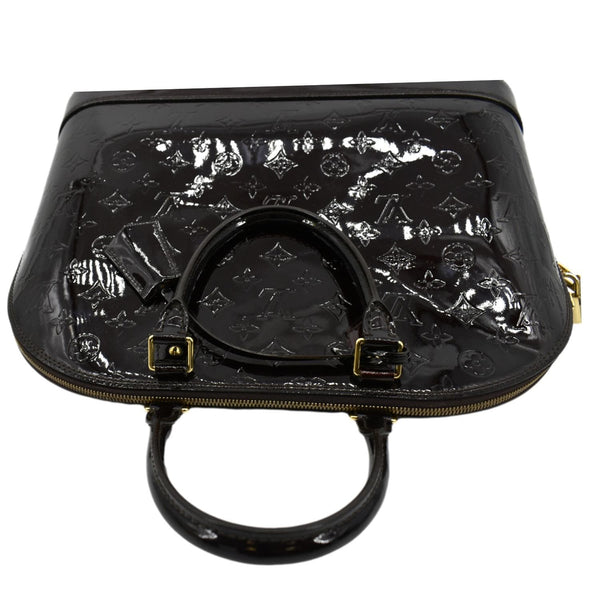 Louis Vuitton Alma GM Monogram Leather Satchel Bag - Top