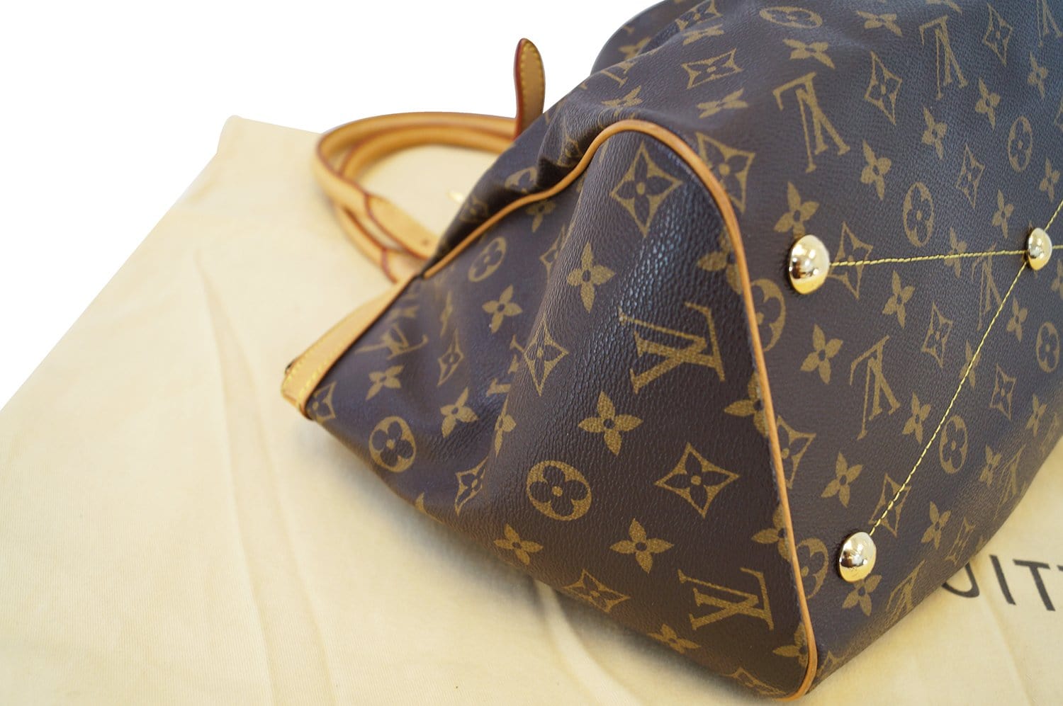 Tivoli leather handbag Louis Vuitton Brown in Leather - 37382626