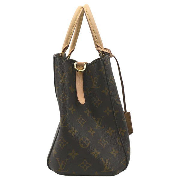 Louis Vuitton Montaigne MM Monogram Shoulder Bag - Left Side