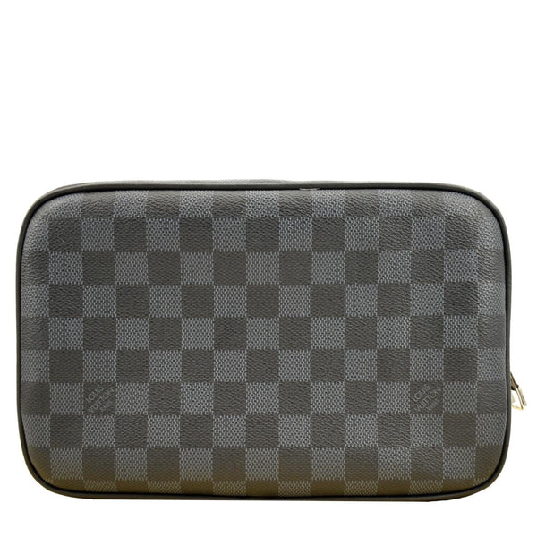 LOUIS VUITTON Toilet GM Damier Graphite Pouch Black