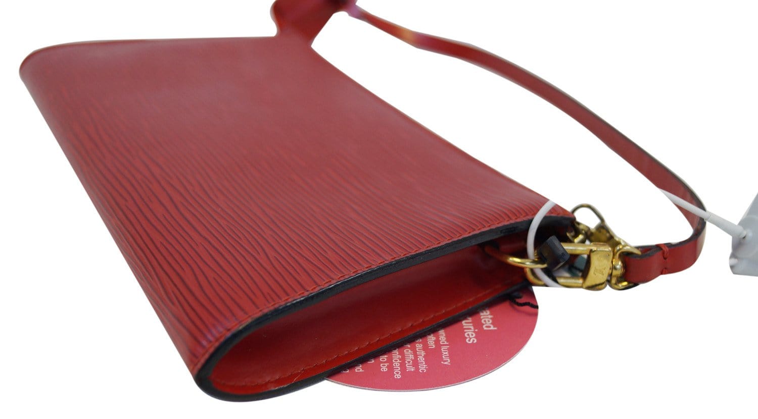 LOUIS VUITTON Epi Leather Red Pochette Accessoires Pouch E5287-Sold 