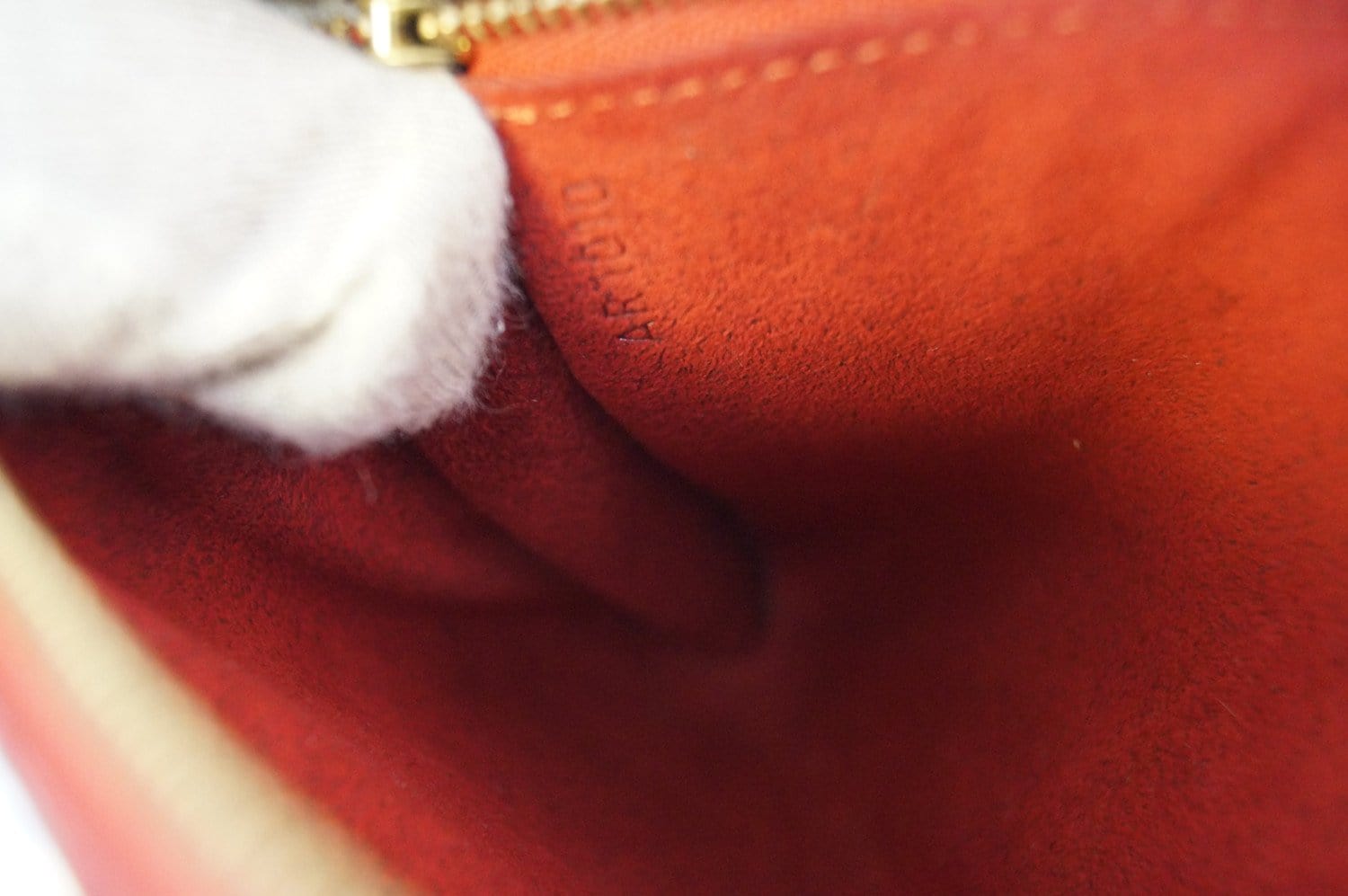 Louis Vuitton Handbag Epi 24 Pochette Accessories Red Leather Crossbody Bag  C58 Auction