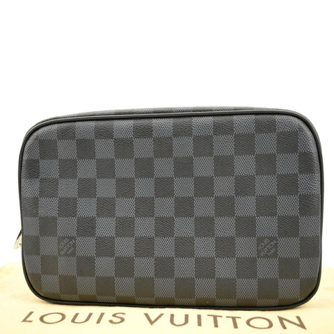 LOUIS VUITTON Toilet GM Damier Graphite Pouch Black