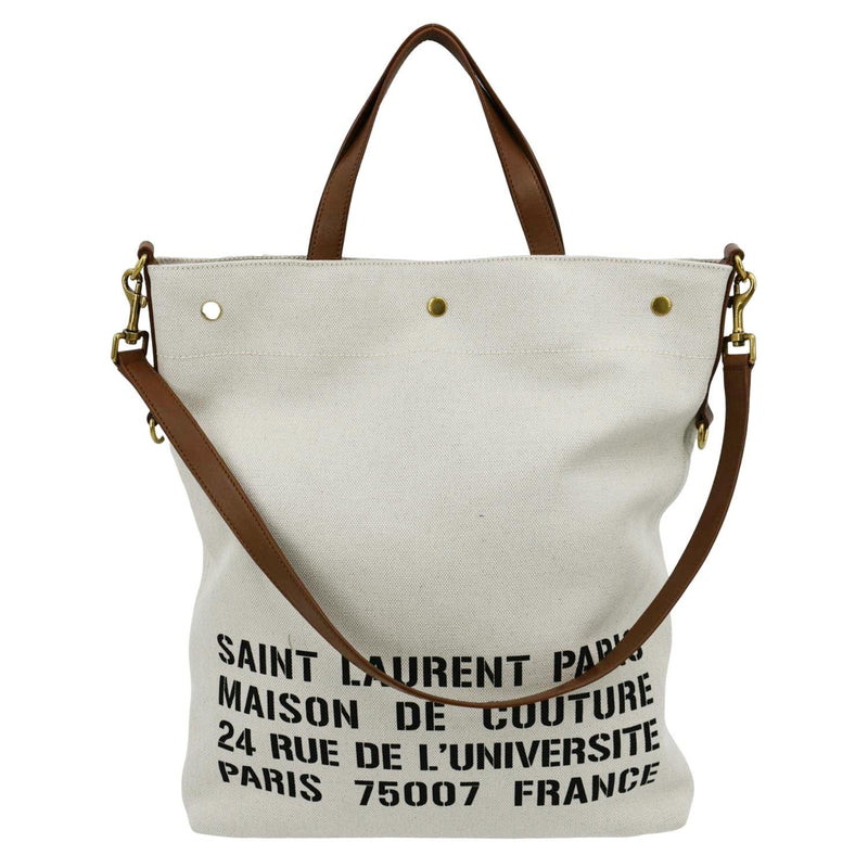 Saint Laurent Le Monogramme Canvas Crossbody Bag in Metallic for