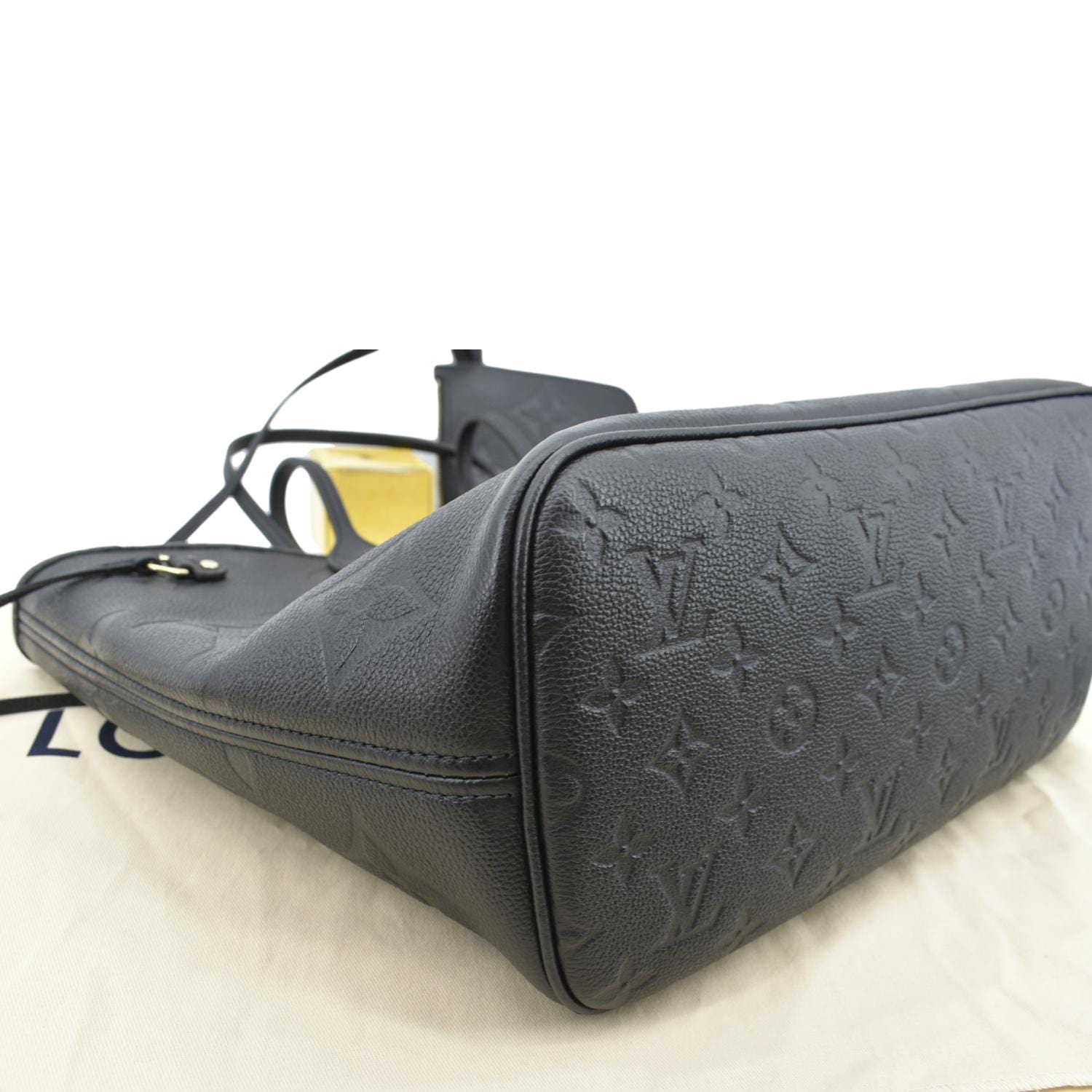 Louis Vuitton, Bags, Louis Vuitton Neverfull Mm In Monogram Empreinte  Leather In Black