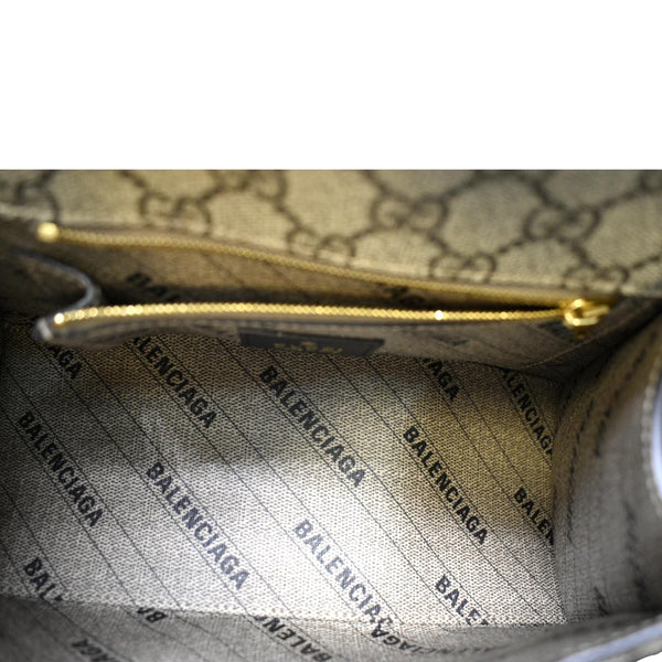 Gucci x Balenciaga Hourglass GG Supreme Shoulder Bag - Inside