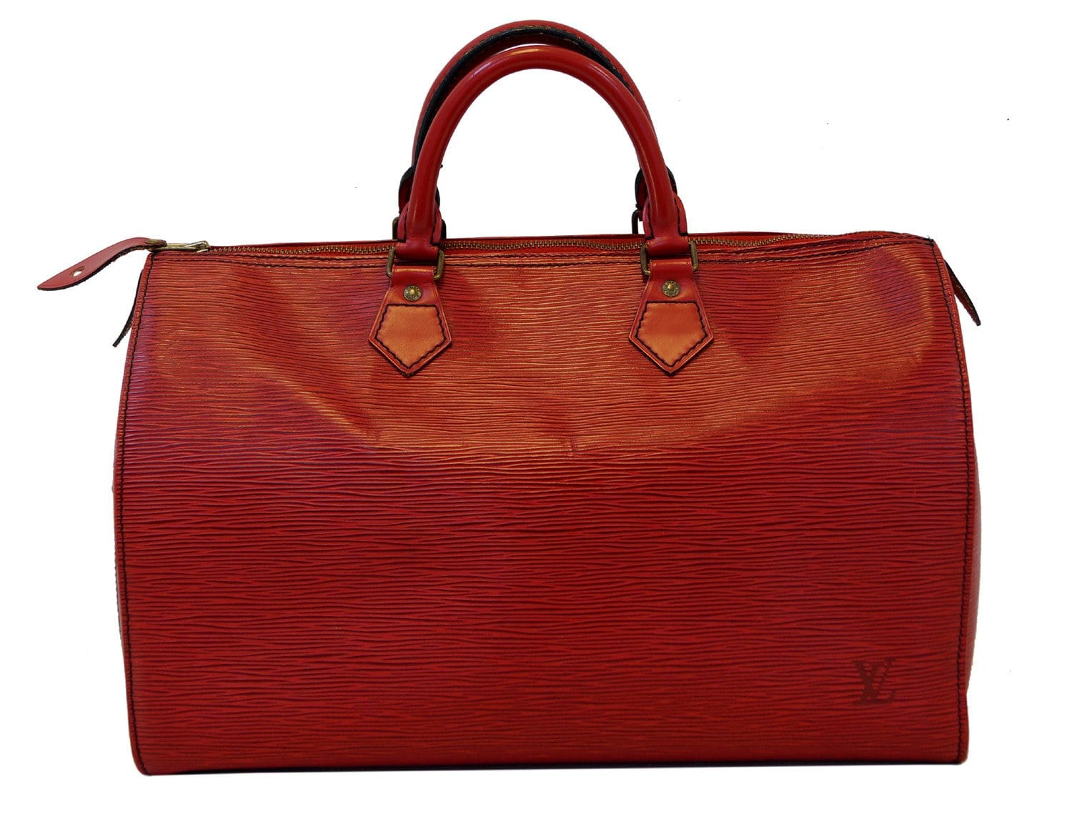 pre.loved] LOUIS VUITTON RED EPI LEATHER SPEEDY 25 In very good