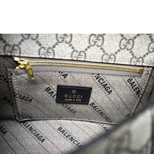 Gucci x Balenciaga Hourglass GG Supreme Shoulder Bag - Inside Section