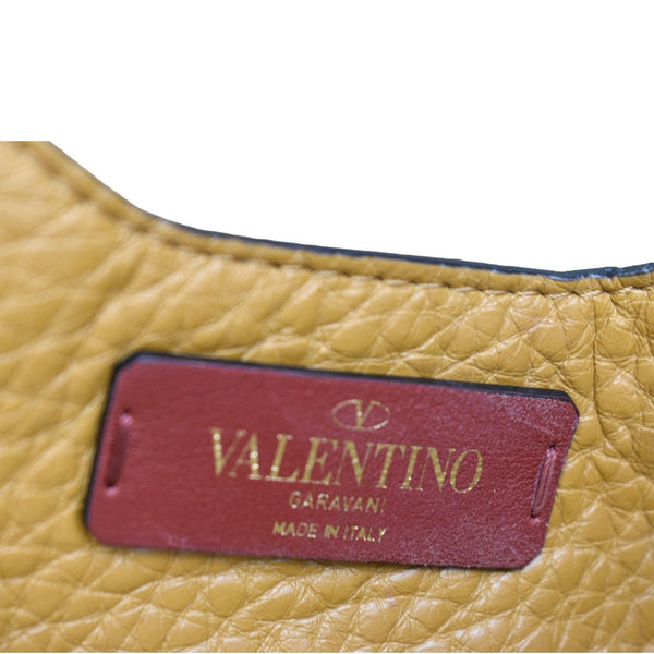 Valentino Spike Leather Belt Bag in Camel Color - Made In Italy