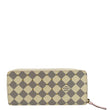 Louis Vuitton Studded Clemence Damier Azur Wallet Rose - Front