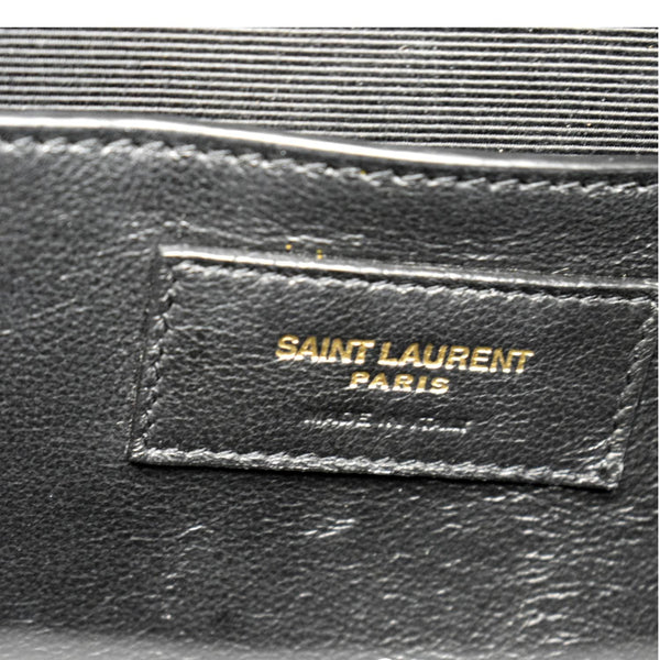 YVES SAINT LAURENT Envelope Medium Matelasse Leather Crossbody Bag Black